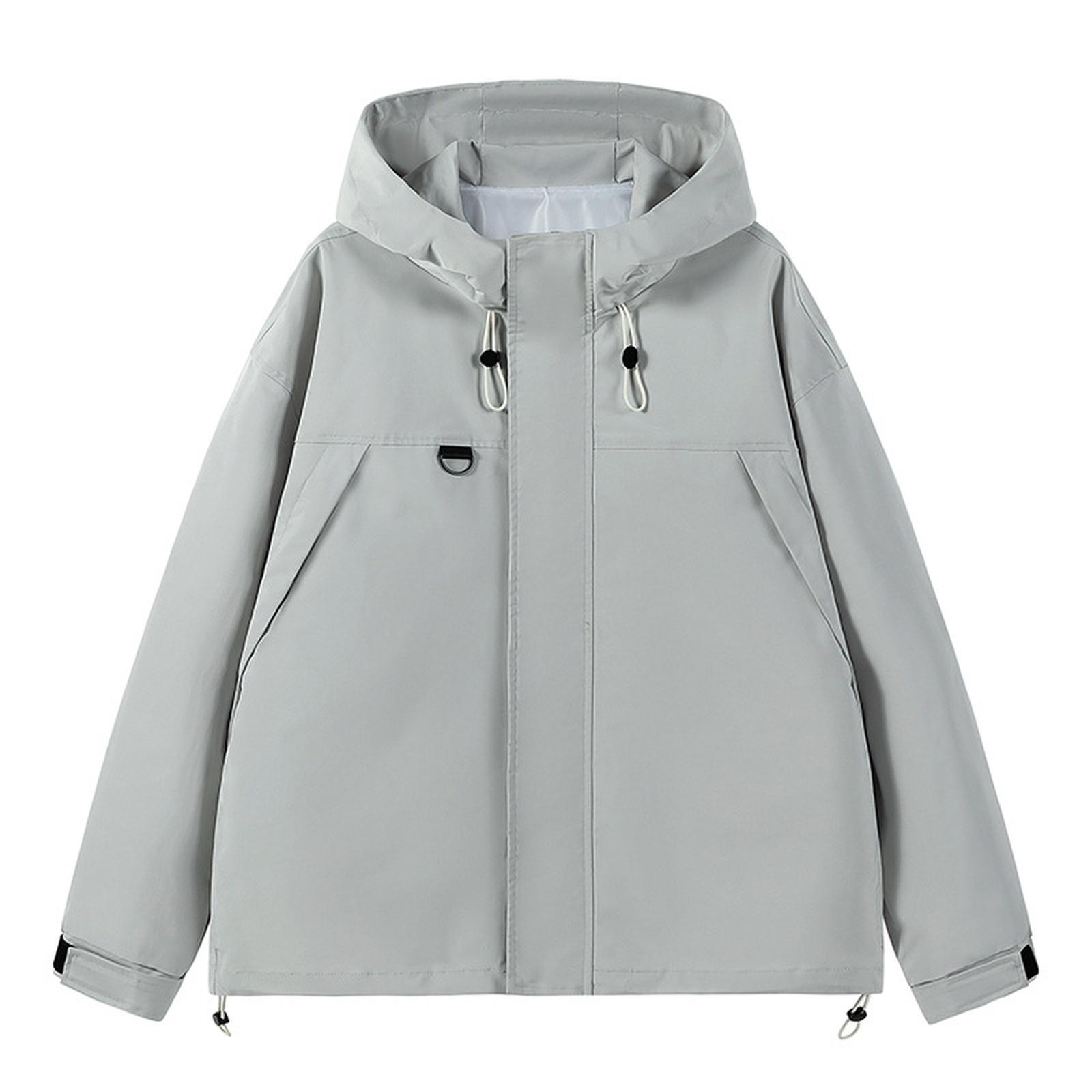 

Мужские ветрозащитные и непромокаемые уличные комбинезоны, свободные повседневные куртки с капюшоном, модные XXXL