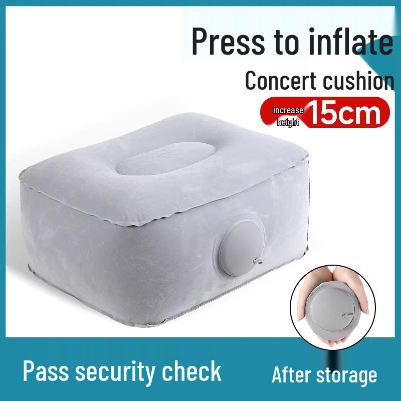 Cojín Inflable para Asiento de Concierto para Niñas Pequeñas - Taburete y Reposapiés Portátil para Exteriores