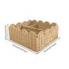 Divided Storage Basket Natural with Interior Organized for Shelf
