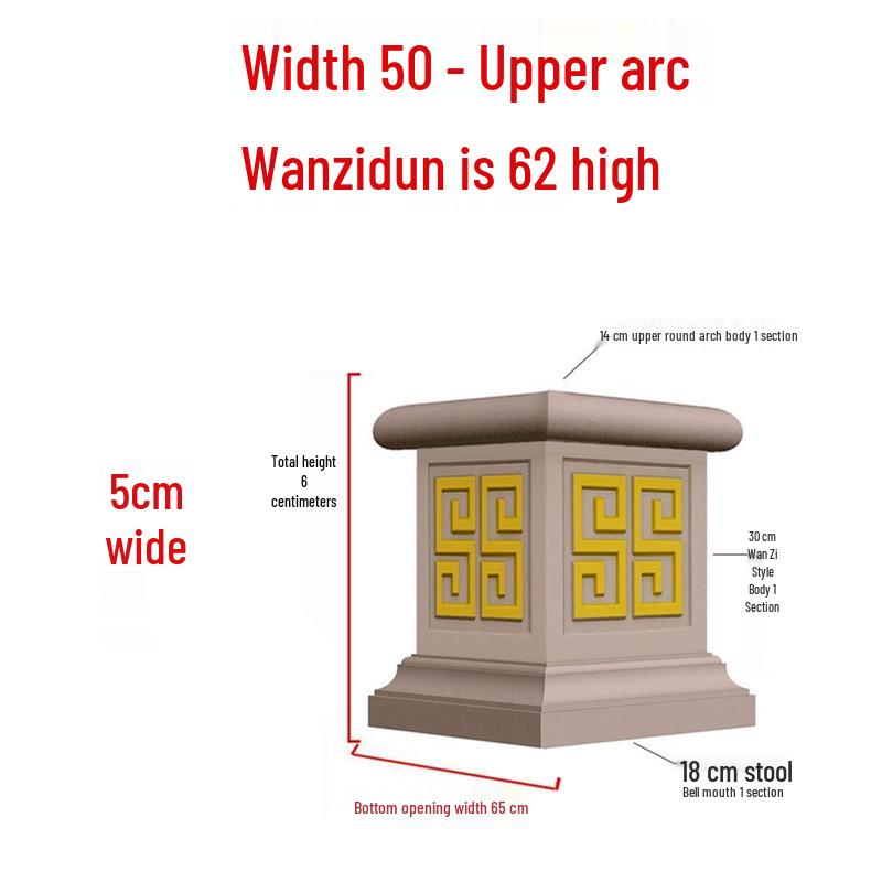 European Villa Courtyard Roman Column Base for Exterior Wall Decoration