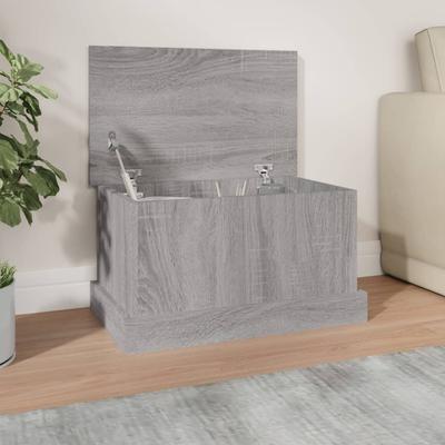 Vidaxl Chest, Sonoma Grey Oak, 50X30X28Cm, Wood-Based Material