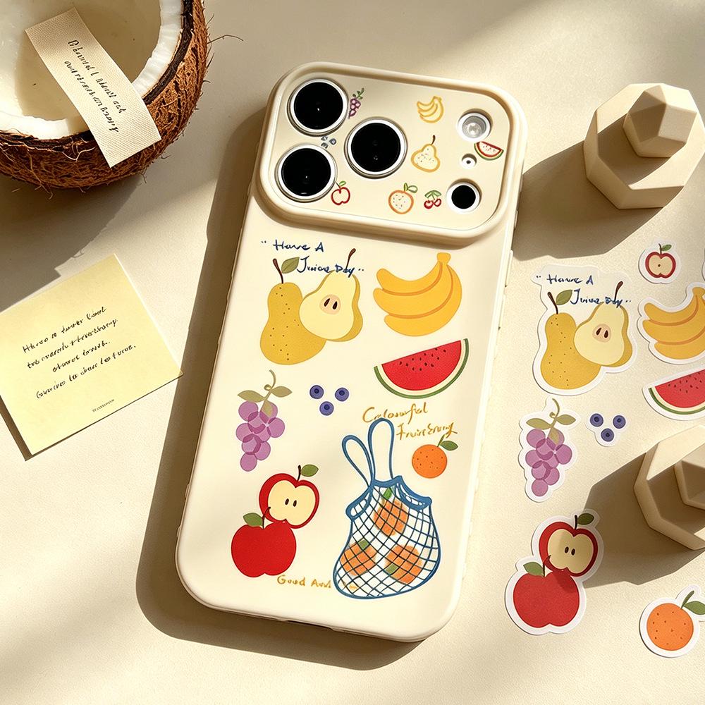 

Anti-Drop Case for iPhone 17/17 Pro - Fresh Fruit Design for Apple 16/15 iPhone 13