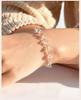 Irregular Transparent Crystal Bead Anklet, Stainless Steel Anklet, Waterproof Foot Jewelry for Women, Summer Beach Boho Jewelry