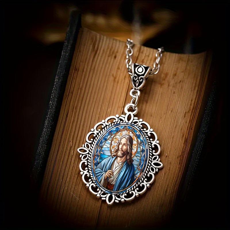 Pendant Elegant Pattern Oval Shape, Fashion Jewelry Necklace