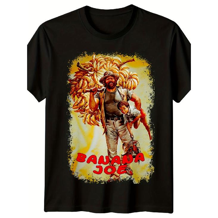 Banana Joe (1982) Movie Poster Vintage T-Shirt - Retro 80S Tee with Banana Joe Graphic And Logo, Loose Fit Short Sleeve Shirt for 80S Themed Parties