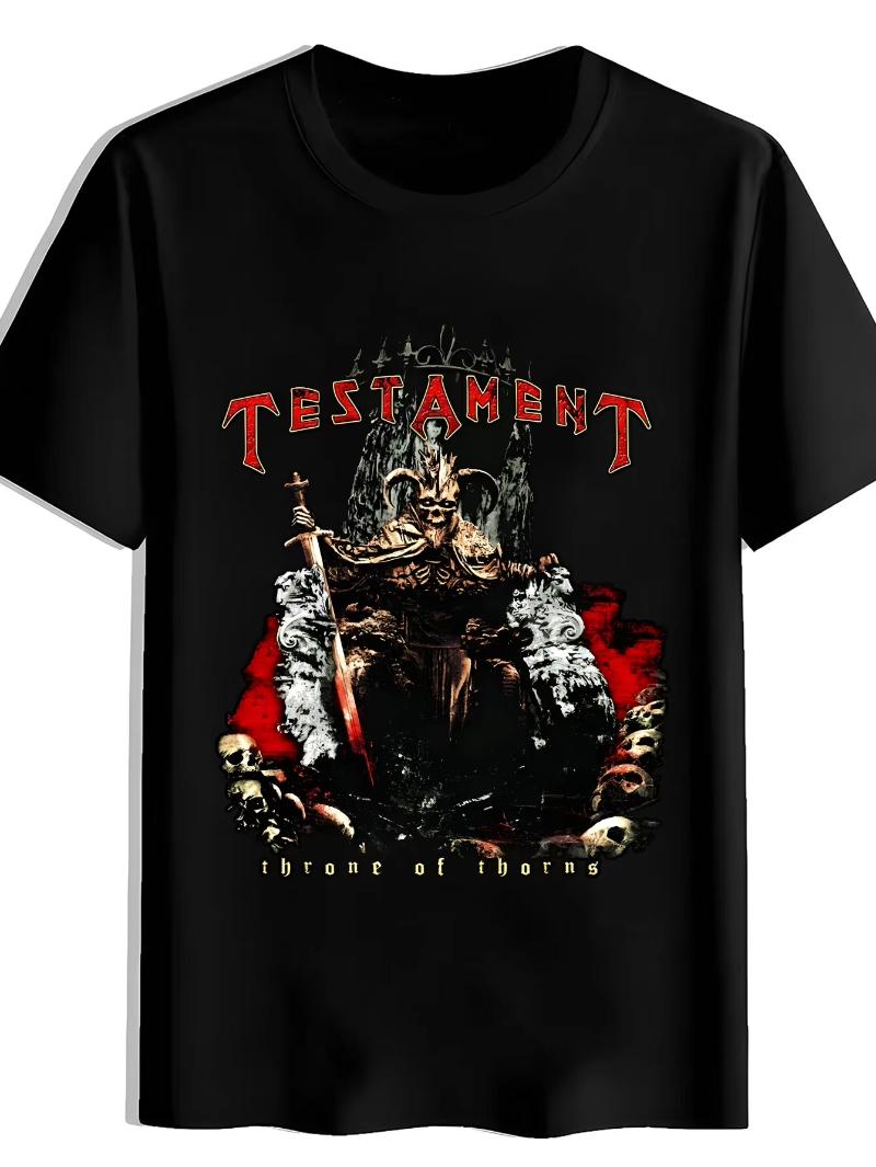 Multi functional and comfortable summer fashion simple Harajuku skull image throne fashion Unisexs printed Tshirt S