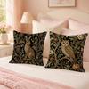 Boho Woodland Accent Animal Pillow Case Breathable Organic Short Plush Cushion Covers Wrinkle-Resistant Soft Durable