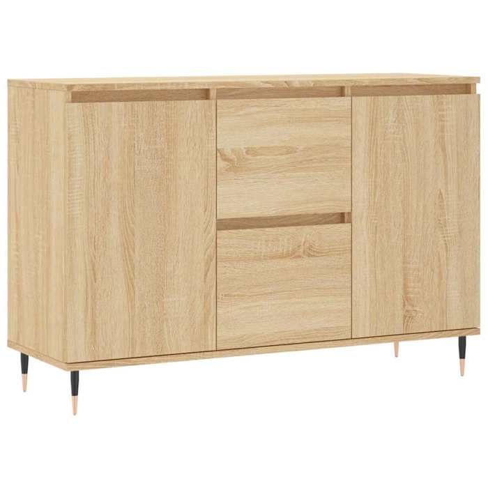 VidaXL Buffet, Armoire Latérale avec Pieds, Meuble de Rangement, Organisateur de Salon Salle de Séjour Intérieur, Chêne 827199