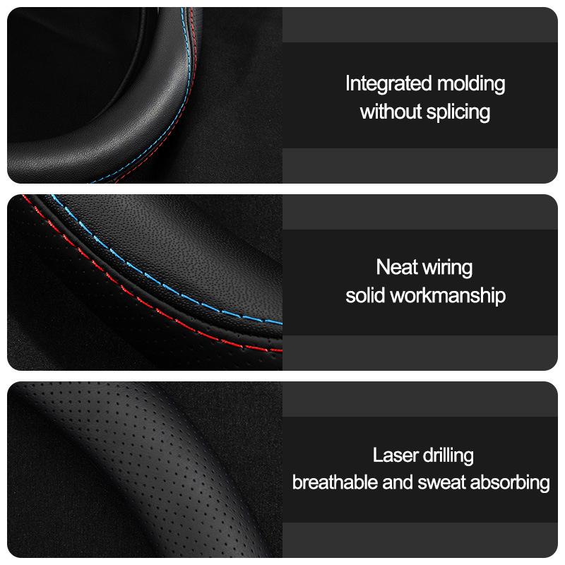 Car Steering Wheel Cover Wrap for JAC J7 JS3 JS4 2025 2025 2025 2025 D Type Steering-Wheel