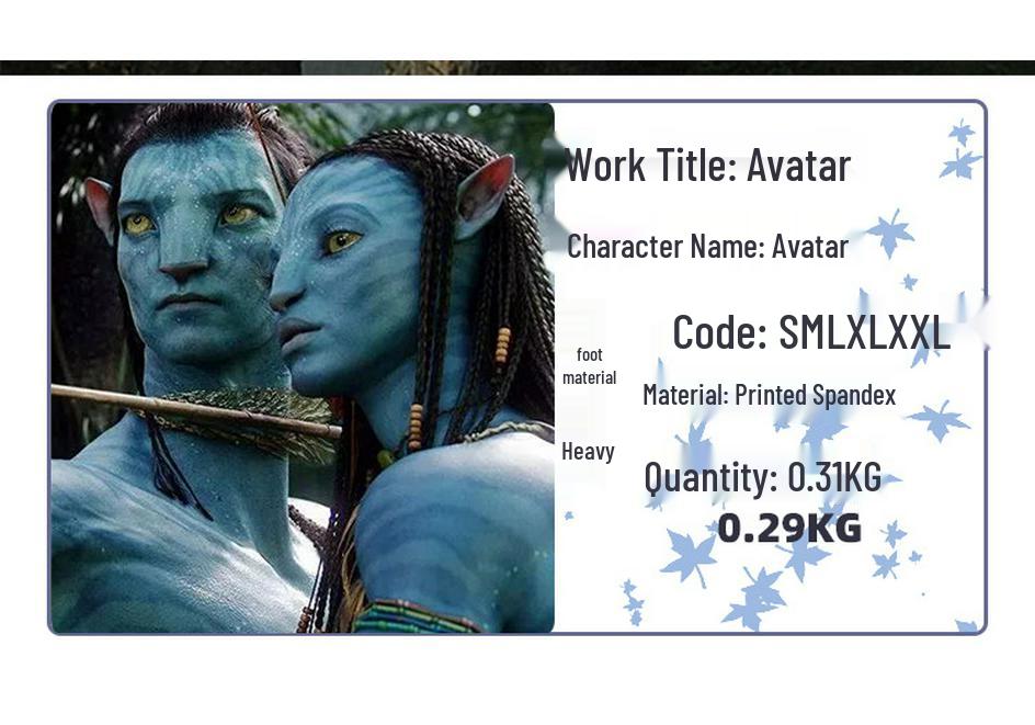 Avatar 2 Way of Water Cosplay Costume - Halloween Role-Playing Stage Outfit