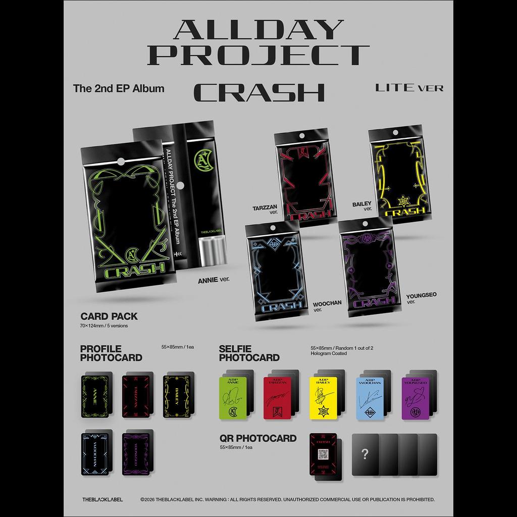 ALLDAY PROJECT - The 2nd EP Album [CRASH] (LITE ver.) + Free Gift