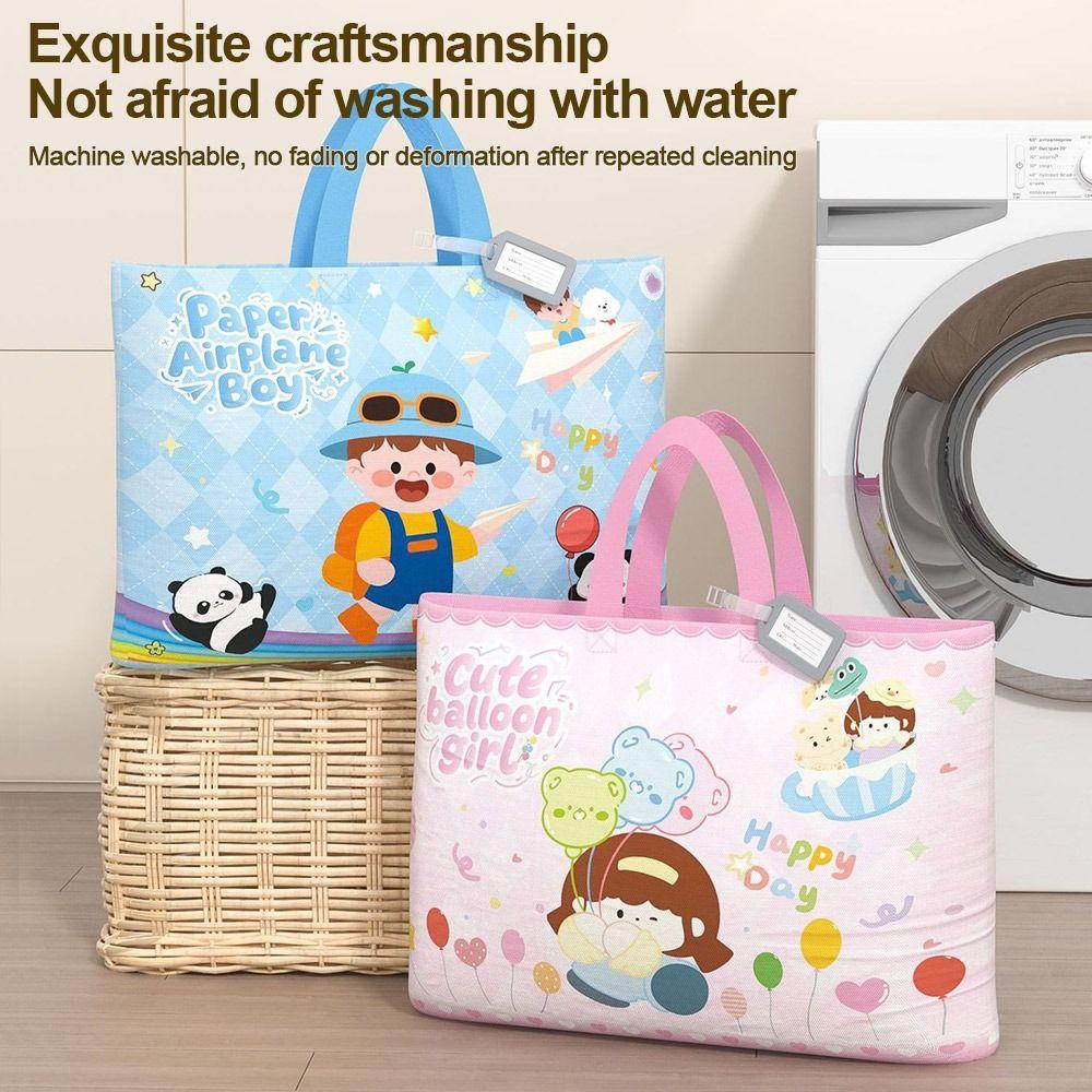 Large Capacity Kindergarten Quilt Storage Bag Oxford Cloth Clothes Packing Bag Student Use