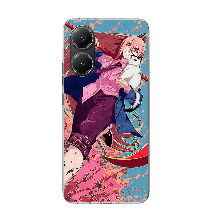 

C-Chainsaw Mans Power Phone Case For Xiaomi Poco F7 Ultra X7 X6 Pro X5 Redmi 15 15C 13 13C 12 12C 10 10A 10C 9 9A 9C 9T Shell Po Redmi 9C