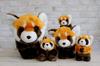 Cute Sales Sitting Red Panda Plush Toy, Size S, Z0291
