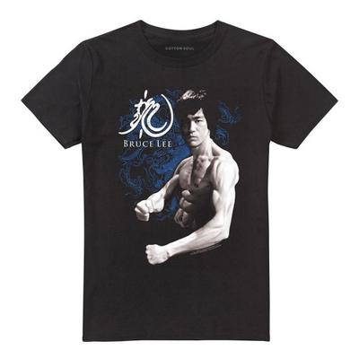 Bruce Lee Unisex Adult Dragon Stance T-Shirt