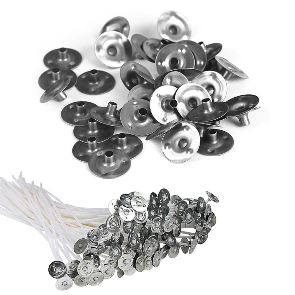 

12,5*2,5 мм 100 шт. инструменты для изготовления свечей металлическая подставка для самостоятельного изготовления держатель для фитиля свечи фиксаторы для фитиля 100Pcs