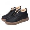 Womens Winter Warm Fleece-Lined Slip-Resistant Cotton Shoes Non-Slip Rubber Sole Comfortable Casual Boots
