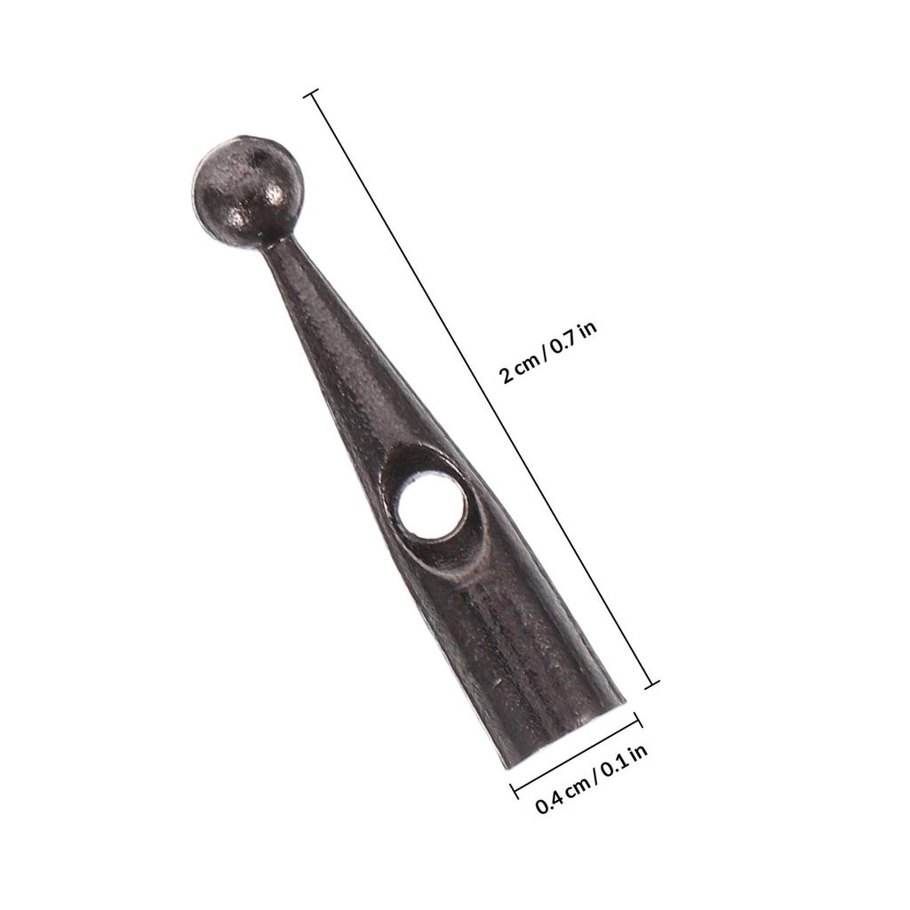 10Pcs Sturdy Metal Umbrella Tail Beads Simple Design Replacement Bone Covers for Foldable Umbrella Versatile Repairing Supplies