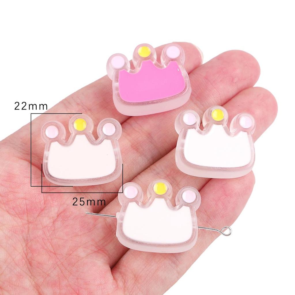 4-6 ks akrylových korálků pro DIY Náhrdelník Náramek Náušnice Příslušenství pro výrobu šperků