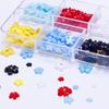 White Mini Five-Petal Flower Resin Rhinestones for Nail Art & Phone Case Decoration