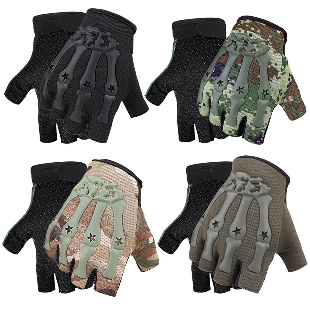 

Men Women Breathable Cycling Gloves Half Finger Motorcycle Gloves for Outdoor Black