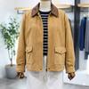 The Tilleberry Leather Collar Faux Suede Jacket NCMTR9M0JK06W