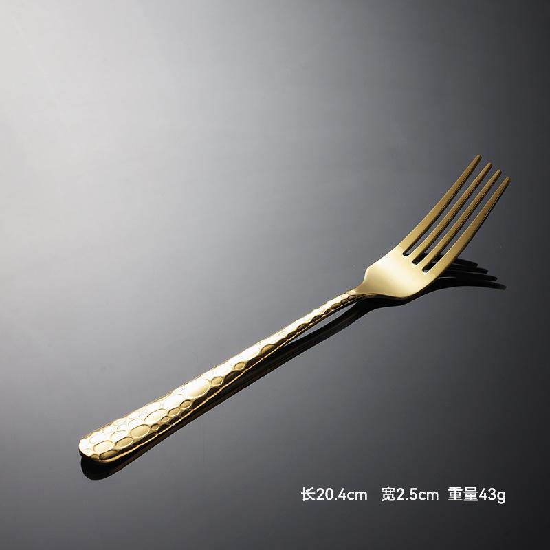 Nerezová ocel 410 vzor kapek vody nůž, vidlička a lžíce hotelový západní příbor steakový nůž a vidlička sada reliéf