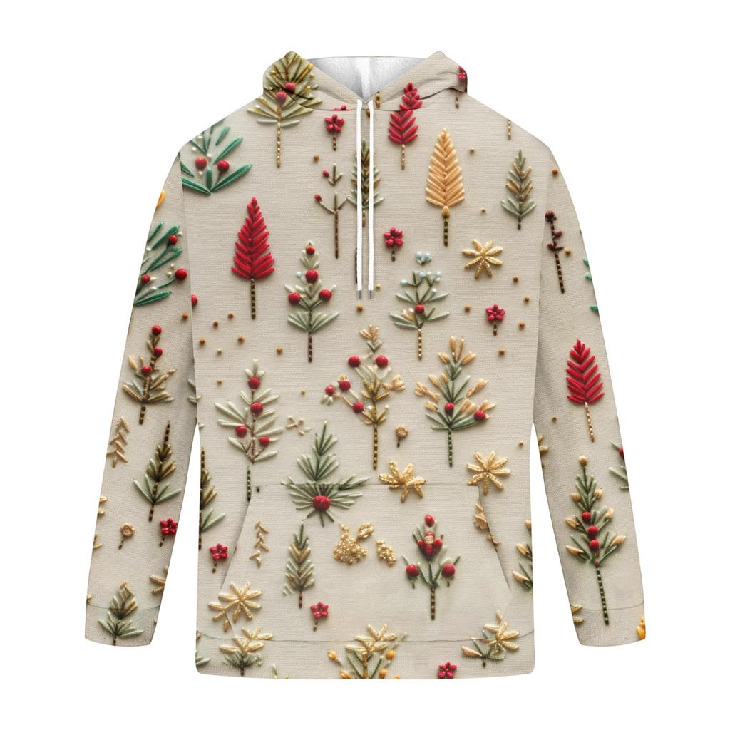 Herr sport och fritid långärmad huvtröja med ficka