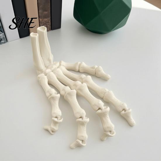 Manos de Esqueleto Decorativas para Eventos Manos de Halloween, Modelo de Huesos de Mano Impresos en 3D, Centros de Mesa Únicos Realistas Garra de Hueso Espeluznante Atrezzo