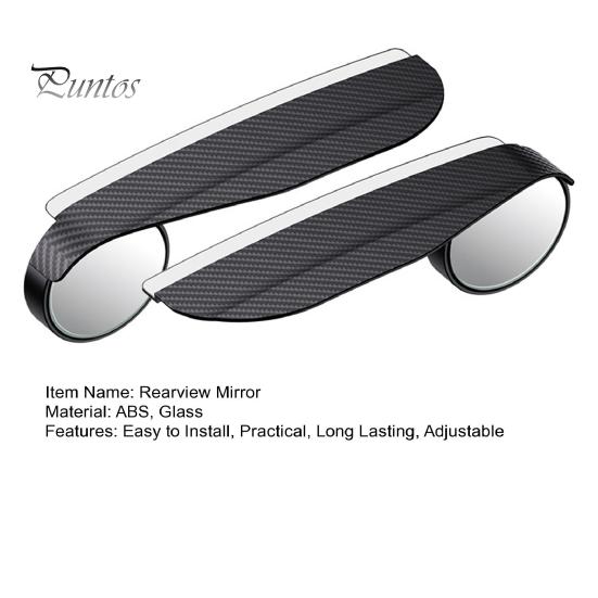 1 Pair Car Rearview Blind Spot Mirror Rain Eyebrows Adjustable Design Universal Easy To Install Car Rearview Mirror Protection Shield