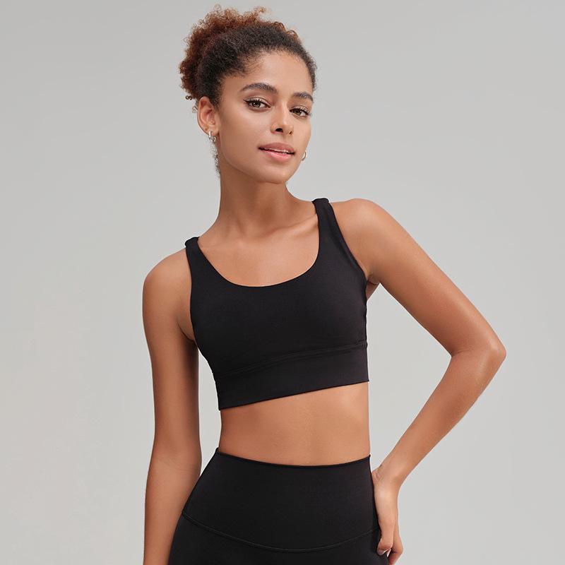 Women's High-Intensity Yoga Sports Bra: Crossback, Shockproof, Anti-Sag, Fitness Vest