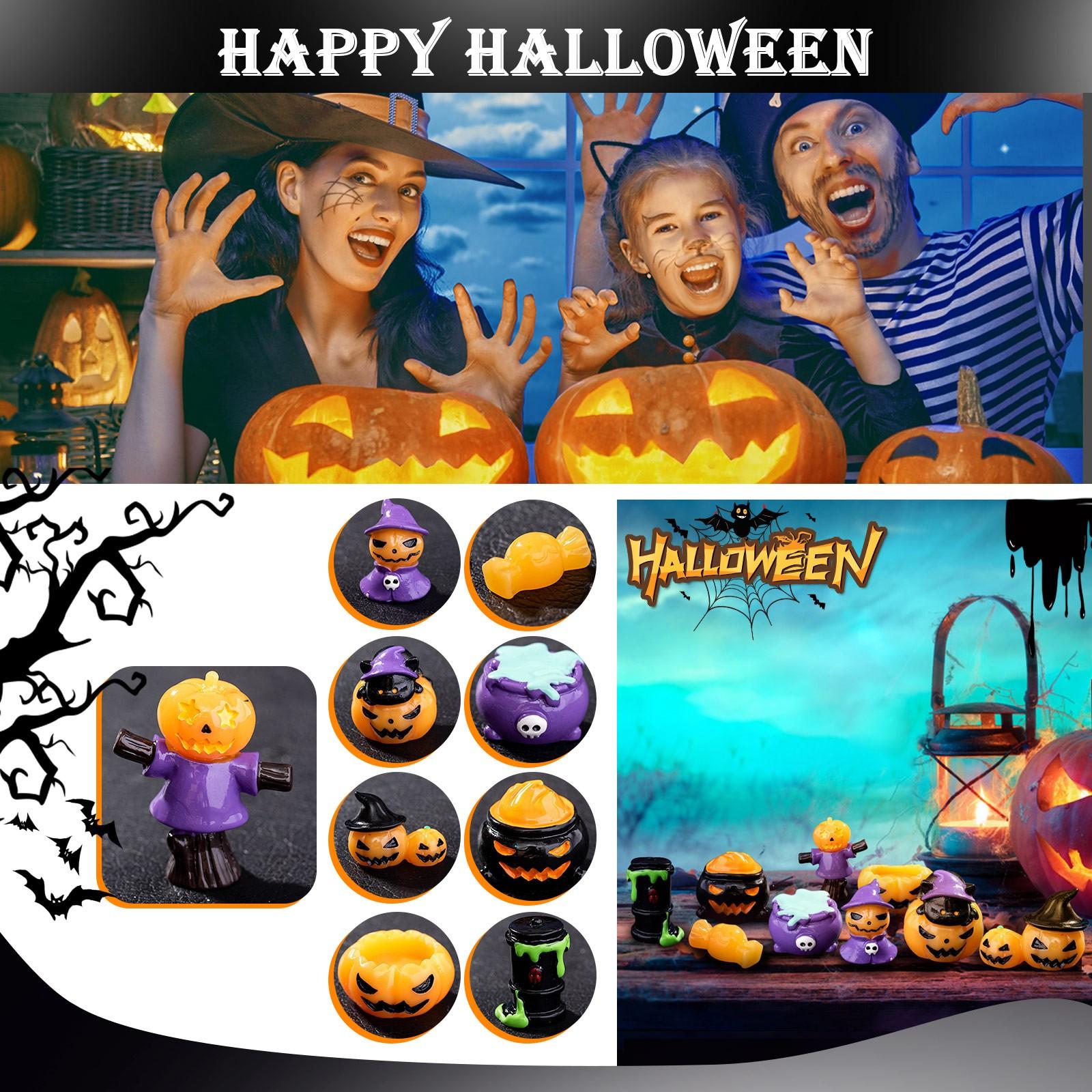 

10 микроукрашений Хэллоуин Пасха Украшения Аксессуары Настольные микроукрашения Маленькие украшения