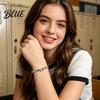 Delicate Chain Bracelet Women Irregular Cubic Zirconia Inlaid Adjustable Length