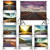 Road Scene Photography Background for Events,Indoor/Outdoor,Party Backdrop,Wall Tapestry Backdrop,,Live Streaming