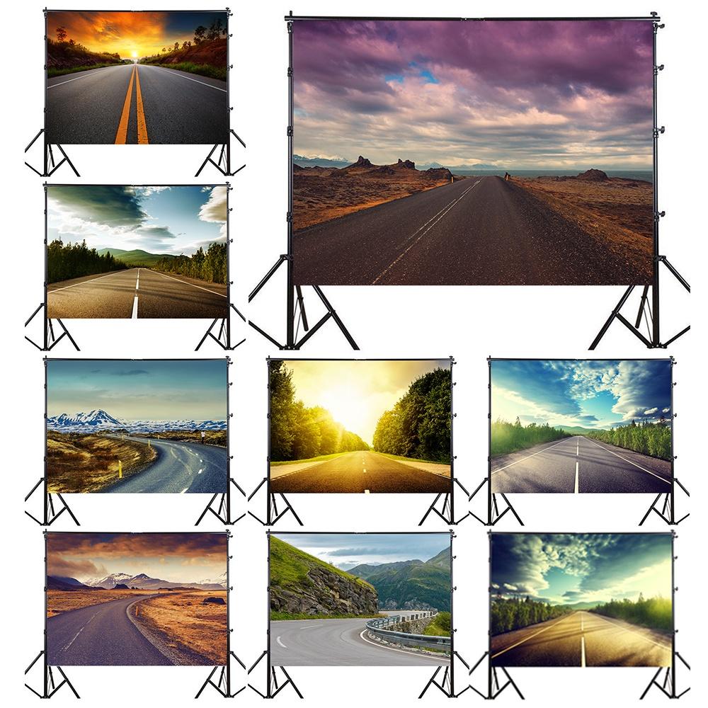 Road Scene Photography Background for Events,Indoor/Outdoor,Party Backdrop,Wall Tapestry Backdrop,,Live Streaming