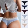 Women's Modal Cotton Blend Thongs, Soft Seamless Lace Tanga Underwear, Comfortable for Yoga Sports Daily Wear