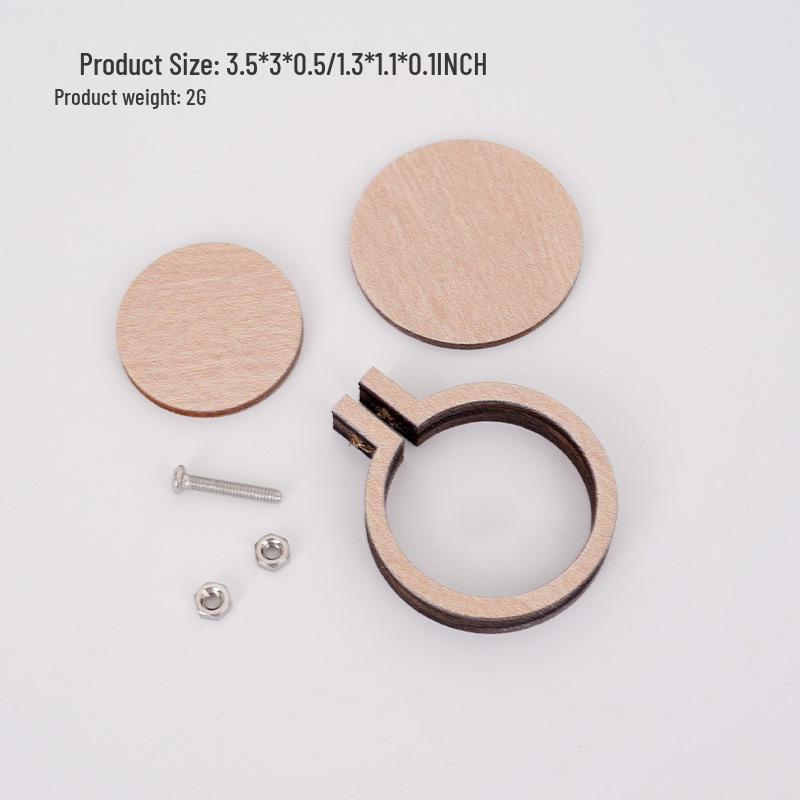 Wooden Mini Embroidery Hoop Frame for Jewelry & Cross Stitch