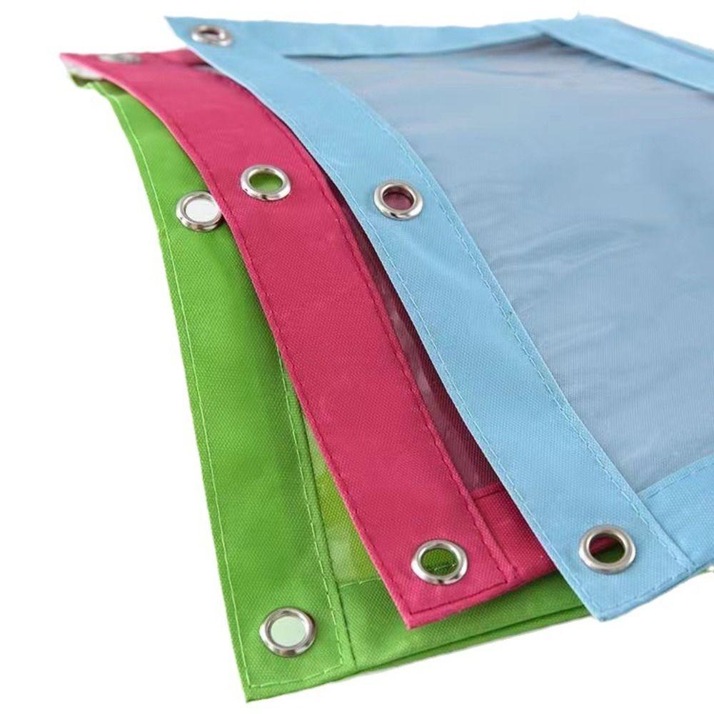 B5 Storage Bag with 3 Rings Pencil Case New Binder Pencil Pouch Pen Case