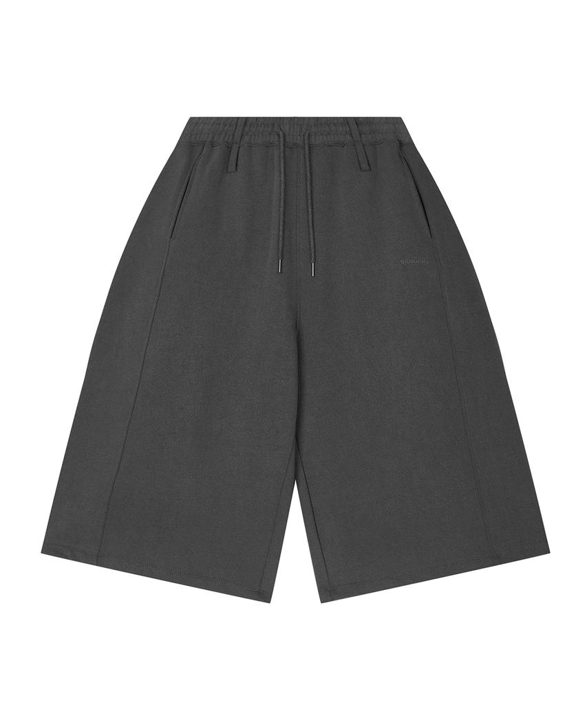 Saendeulig Pigment Bermuda Sweat Shorts_Charcoal