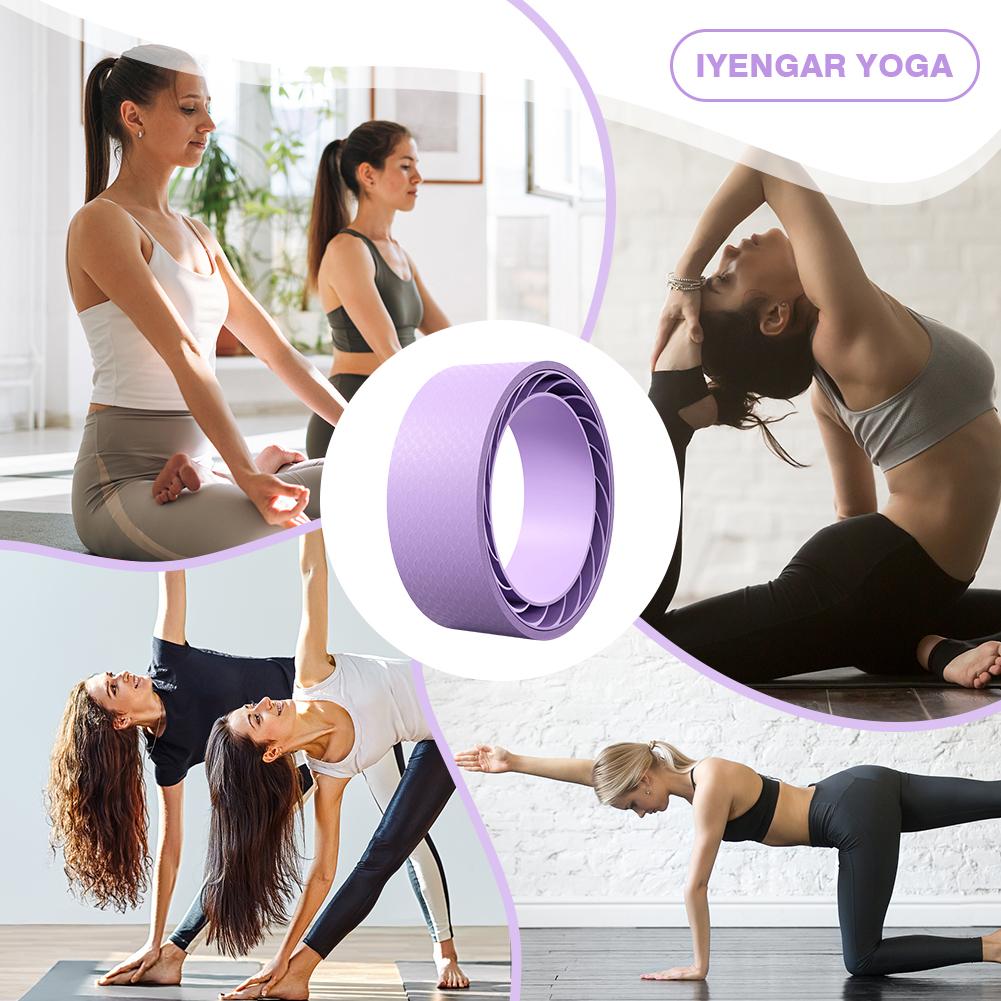 Yoga-Rad PP, rutschfester Yoga-Wirbelsäulen-Roller, Radkreis zur Linderung von Rückenschmerzen und zur Verbesserung des Flexibilitätstrainings bei Rückbeugen