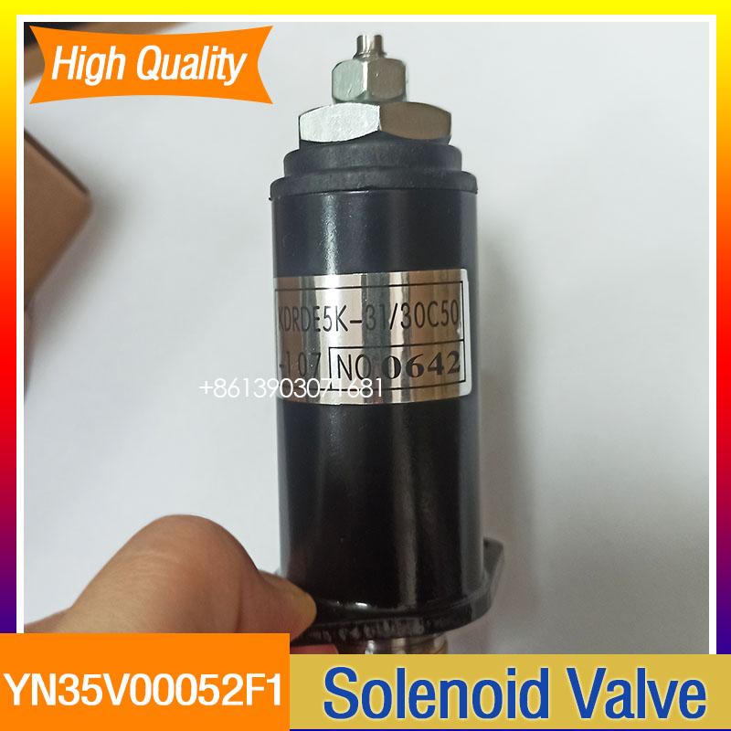 YN35V00052F1 KDRDE5K-31-30C50  Solenoid Valve for SK200-8 SK350-8 Excavator Pump Solenoid Valve