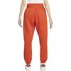 Nike Logo Print High Waist Fleece Oversized Sports Pants Women Pants Red DQ5888-633