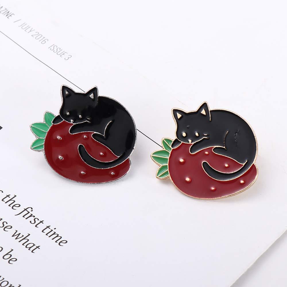 Badge Pin Jewelry Accessories Lapel Pin Black Cat Enamel Pin Lapel Brooch Brooches Pin Cat Brooch