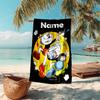 Personalized customized proof beach towel with Cuphead pattern - soft, absorbent, quick-drying, perfect swimming, camping&bathing