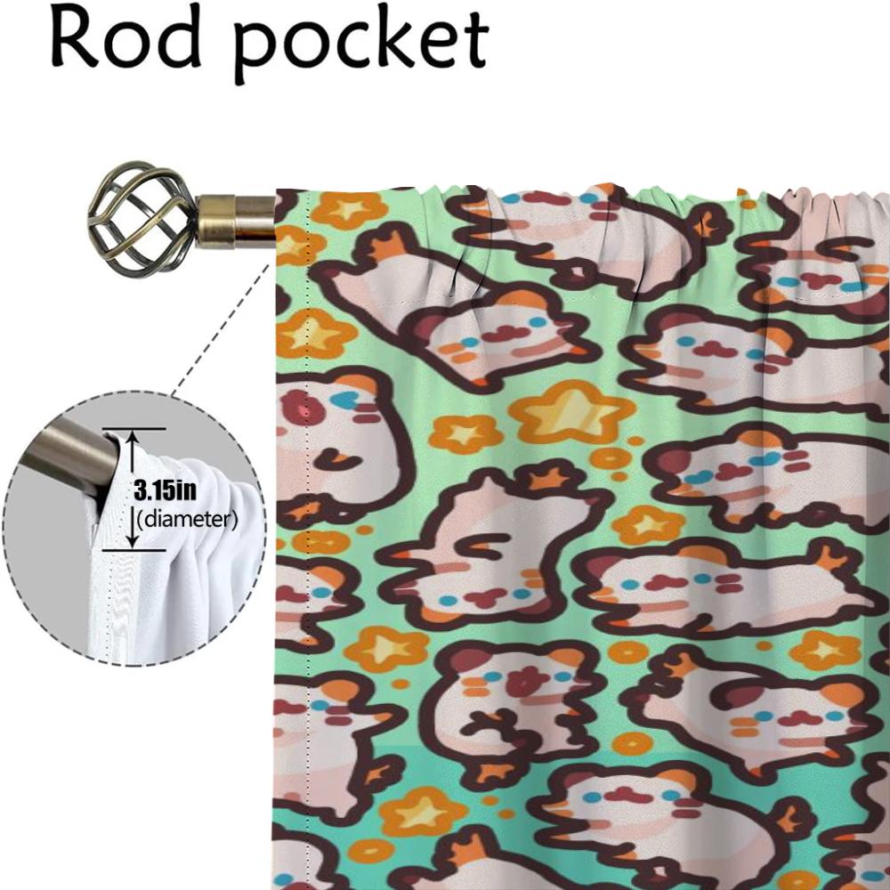 Urocze zasłony ilustracyjne do sypialni Zasłona zaciemniająca do pokoju 2 panele Zasłony do wnętrza domu Przegroda Rolety Salon Kuchnia