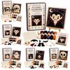 Fun Wool Weaving Materials Halloween Fabric Kit, Spooky Pumpkin Ghost Witch Skull DIY Parent Child Interactive Activity Craft Handmade No Sewing