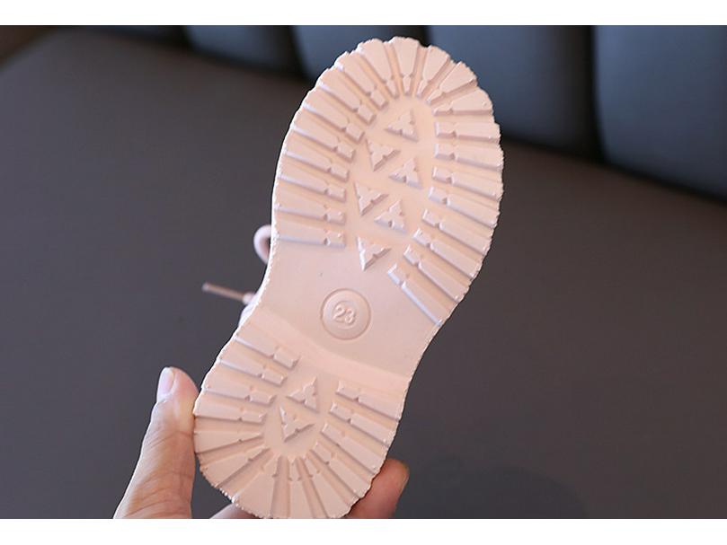 2024 Zimowe Dziecięce Ocieplane Skórzane Martensy - Brytyjski Styl dla Chłopców i Dziewczynek