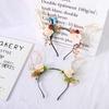 Party Decorations Photo Props Elk Ears Headband Fairy Deer Ear Women Hair Wear Glowing Headband
