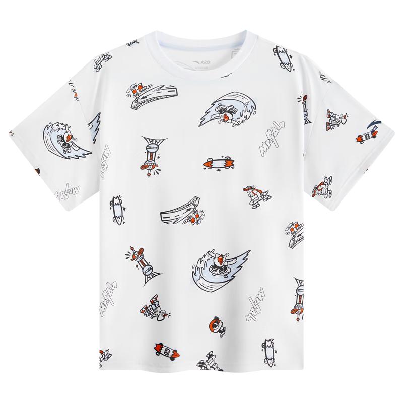 Anta Детская мужская дышащая летняя трикотажная футболка 165