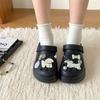 New Cute Line Trimmed Hook Thick-soled Cool Slippers Women's Summer Can Wet Water Bag Head Drag Non-slip Versatile Breathable Hole Shoes
